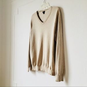 BEIGE J CREW BOYFRIENDS SWEATER